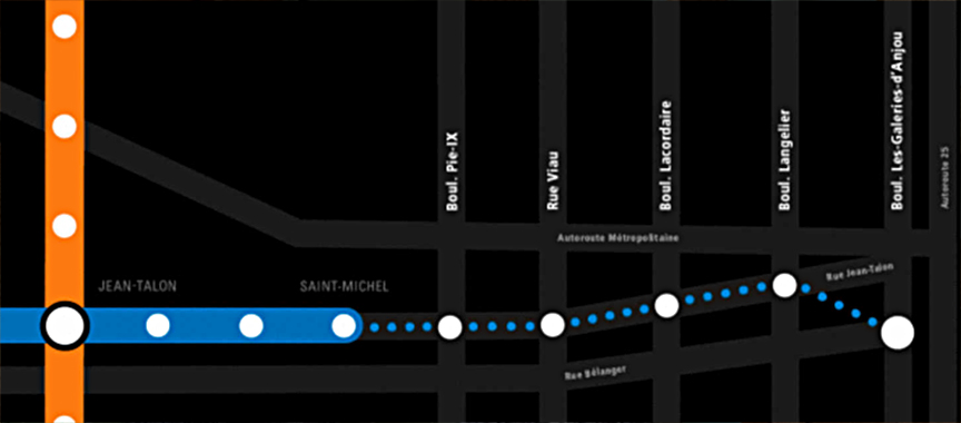 Продление «синей линии» метро в Монреале может быть отложено